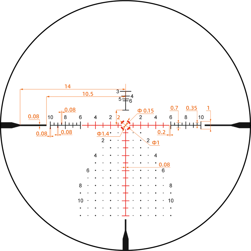Vector Optics Continental x6 2-12x44 CTR HD FFP Scope - Nordic Aim AB