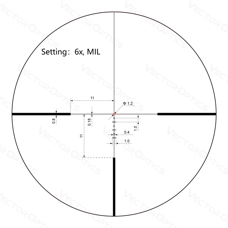 Vector Optics Continental x6 1-6x24i Fiber HD SFP Tactical Scope