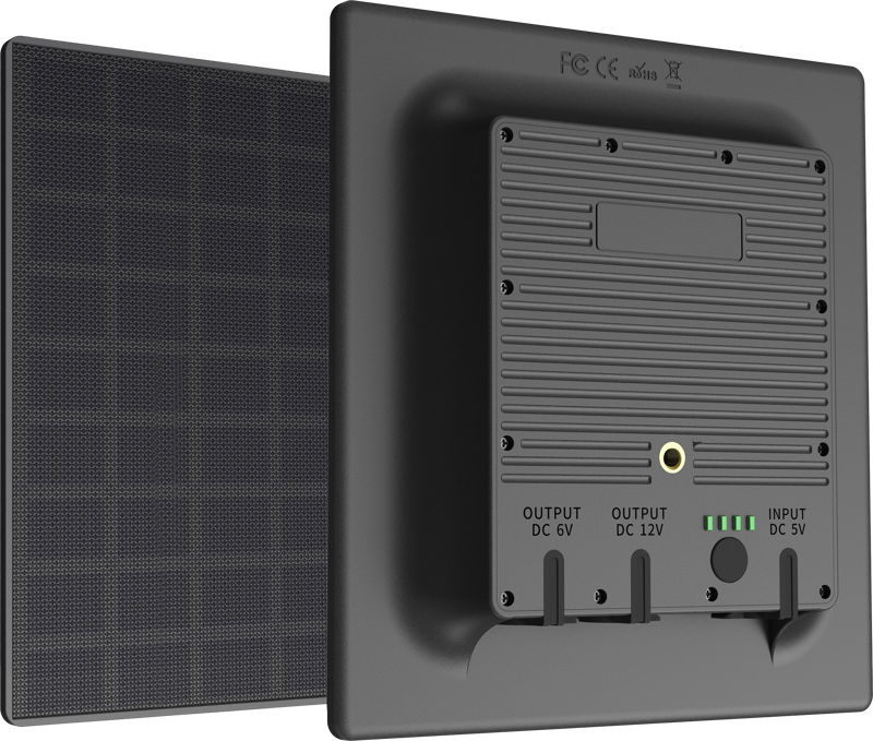 Solpanel för att driva Hikmicro åtelkamera M15.