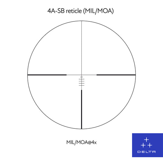Delta Optical Titanium HD 4-24x50 SFP 4A-SB MIL med utbytbara rattar belyst