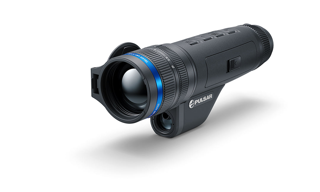 Pulsar Telos XP50 LRF kombinerar den högkänsliga XP50‑kameran med en integrerad laseravståndsmätare.