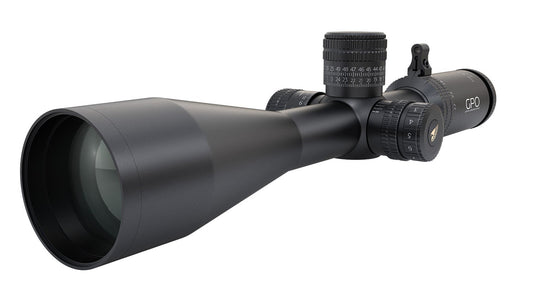 GPO Spectra 6x 4.5-27x50i MOAi kikarsikte sedd snett framifrån