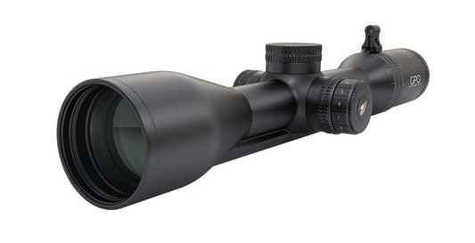 GPO Spectra 8x 2-16x50i kikarsikte med skena sedd snett framifrån