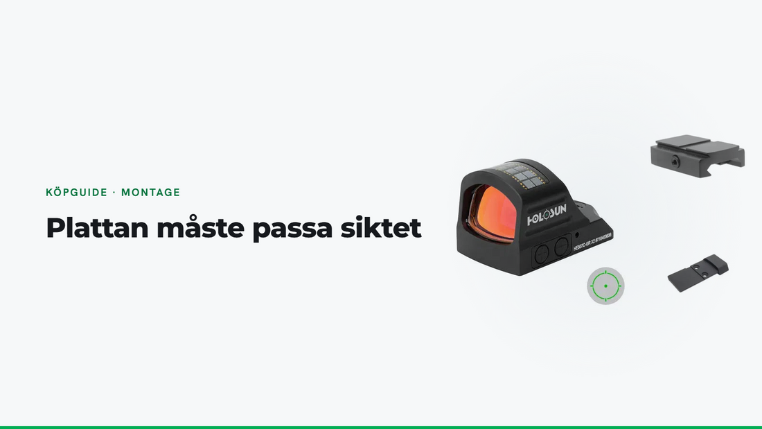 RMR, RMSc eller Docter? Så väljer du rätt footprint för ditt rödpunktsikte