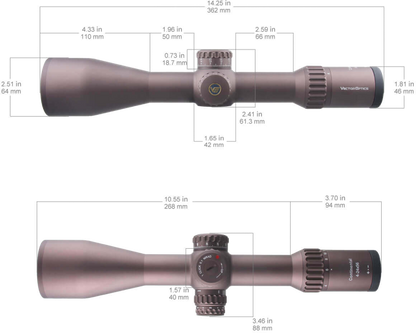 Vector Optics Continental x6 4-24x56 Coyote FDE HD FFP Scope