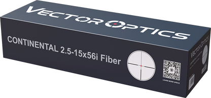 Vector Optics Continental x6 2.5-15x56 Fiber HD SFP Hunting Scope