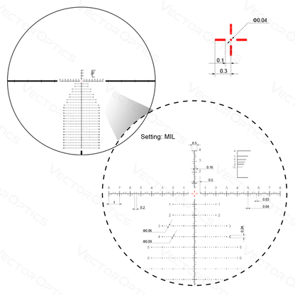 Vector Optics Continental x6 4-24x56 VEC-MBR HD FFP Scope