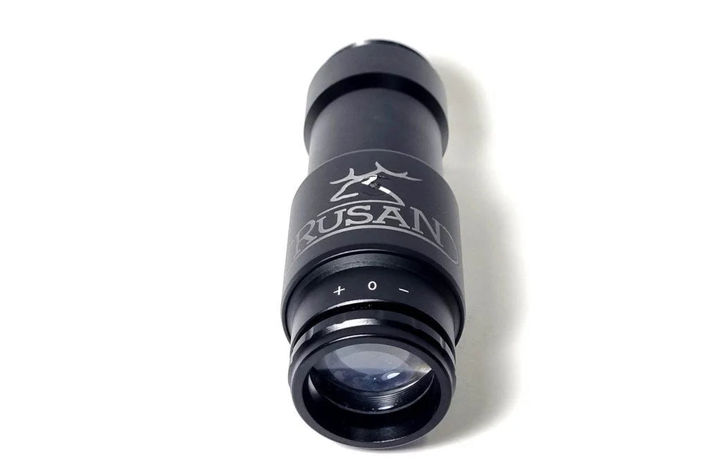 Rusan förstoringsokular monterat på Rusan modular connector
