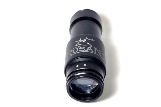 Rusan förstoringsokular monterat på Rusan modular connector