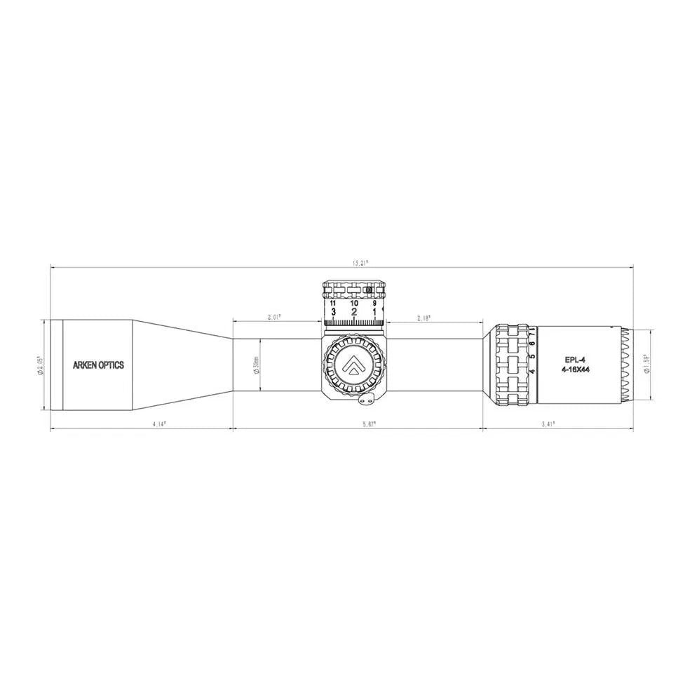 Arken EPL4 4-16x44 detalj