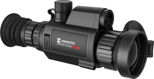 Hikmicro Panther PH50L 2.0 Thermal Image Scope har en 384 × 288 termisk detektor och 1024 × 768 OLED-monitor. Hög värmekänslighet säkerställer perfekt detaljigenkänning även under de svåraste väderförhållanden när objektet och bakgrunden har minimal temperaturskillnad. Kikaren används främst för scenarier som vandring