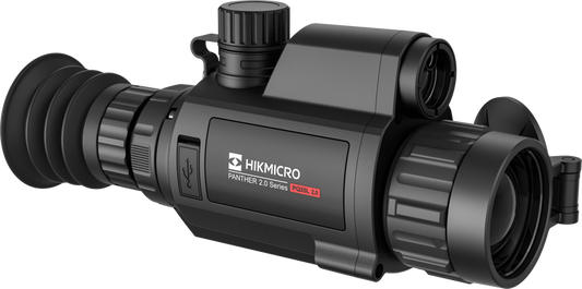 Hikmicro Panther PQ35L 2.0 Thermal Image Scope har en 640 × 512 termisk detektor och 1024 × 768 OLED-monitor. Hög värmekänslighet säkerställer perfekt detaljigenkänning även under de svåraste väderförhållanden när objektet och bakgrunden har minimal temperaturskillnad. Kikaren används främst för scenarier som vandring
