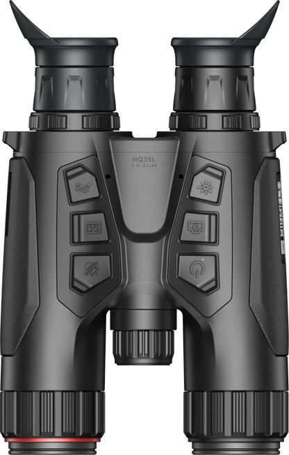 Habrok HQ35L är en högpresterande 4K-multispektrumkikare med en kraftfull 640×512 termisk sensor med känslighet under 20 mK och ett 35 mm objektiv för att upptäcka värmesignaturer upp till 1800 meter. Detta kombineras med en 4K CMOS digital sensor och 60 mm optik för fantastiska detaljer och upp till 22x förstoring. Med en inbyggd laseravståndsmätare på 1000 m