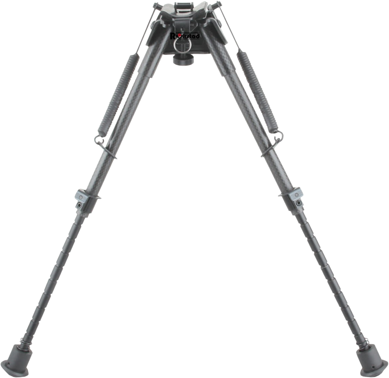 Vector Optics RokStad Carbon Fiber bipod 9-13.5”  Swivel Spring Retractable