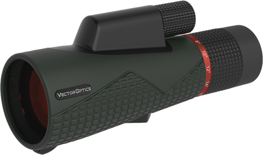 Vector Optics Forester 8-16x56 ED är en monokikare med variabel förstoring