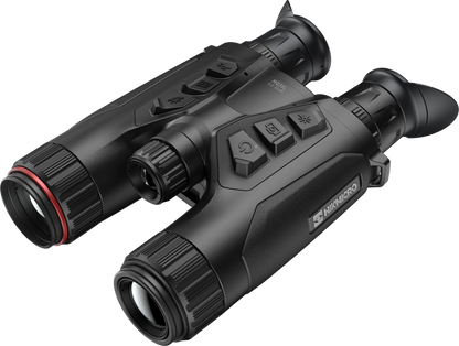 Habrok HQ35L är en högpresterande 4K-multispektrumkikare med en kraftfull 640×512 termisk sensor med känslighet under 20 mK och ett 35 mm objektiv för att upptäcka värmesignaturer upp till 1800 meter. Detta kombineras med en 4K CMOS digital sensor och 60 mm optik för fantastiska detaljer och upp till 22x förstoring. Med en inbyggd laseravståndsmätare på 1000 m