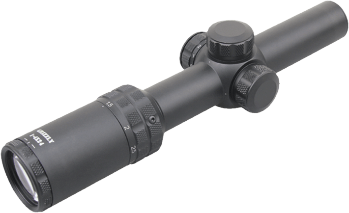 Grizzly 1-4x24 är ett jaktkikarsikte i instegsklassen som är utformat för skyttar som vill ha en kompakt och lätthanterlig optik optimerad för korta till medellånga avstånd. Med sitt förstoringsintervall på 1-4x