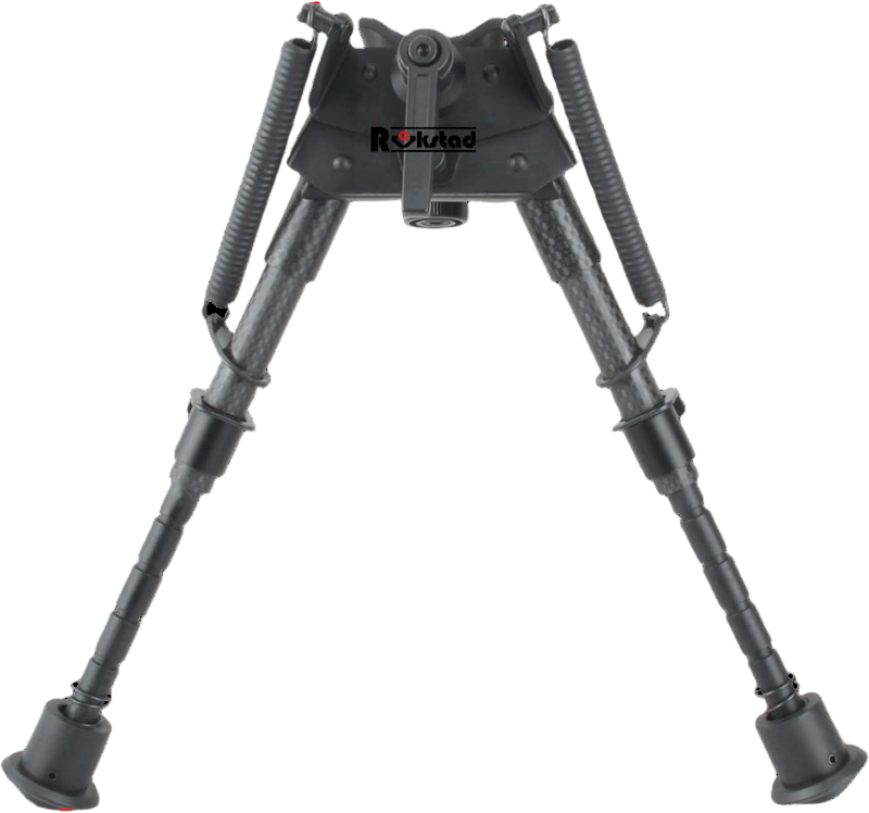 Vector Optics RokStad Carbon Fiber bipod 6-9”  Swivel Spring Retractable