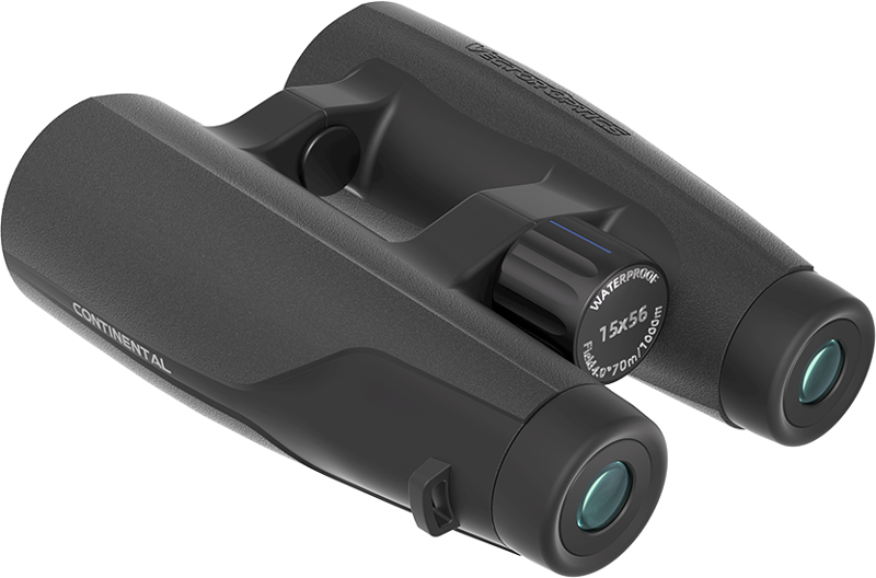 Kikaren Continental 15x56 ED kombinerar ED-glas och optik med fullständig flerlagerbeläggning med ett robust