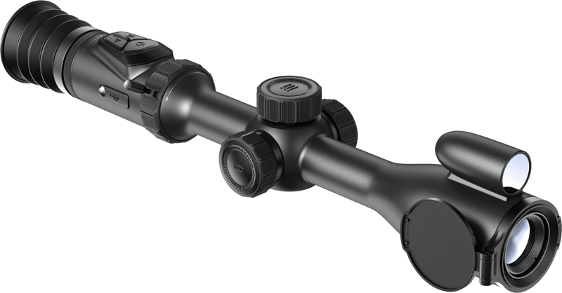 HIKMICRO ALPEX PRO A50PL är ett digitalt dag- och mörkerseende kikarsikte som är utformat för tydlig observation av mål från starkt dagsljus till djup natt. Med en 12 MP-sensor och ett ljusstarkt 50 mm F1.8-objektiv ger det ett brett synfält på 12