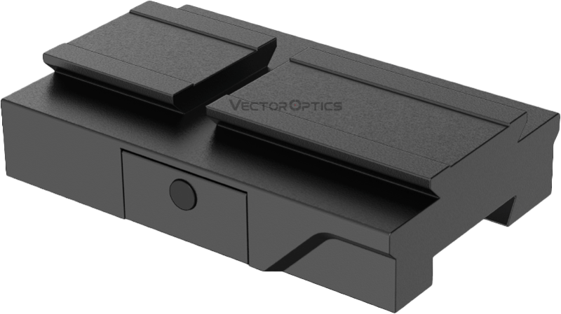 Ett lågprofilerat dovetail-fäste utformat för Vector Optics SCRD-63-seriens slutna rödpunktssikten. Det passar på en 11 mm dovetail-skena och har en konstruktion helt i metall.