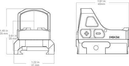 Vector Optics Frenzy-S FA 1x17x21 GenII rödpunktsikte – produktbild 12
