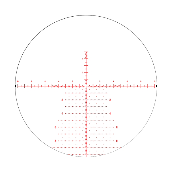 Element Optics Theos 6-36x56 svart sedd från sidan