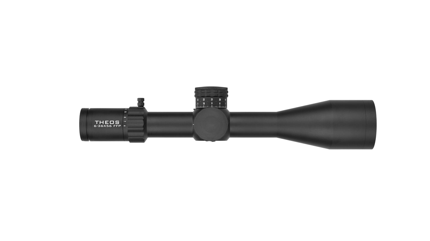 Element Optics Theos 6-36x56 svart detalj