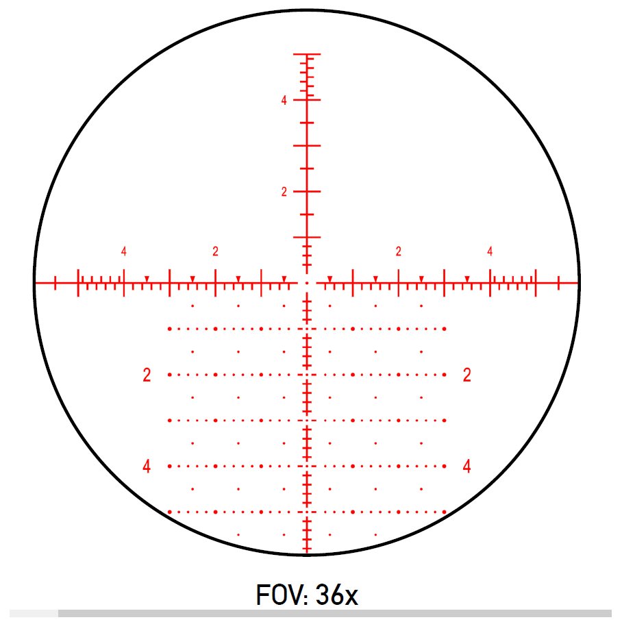Element Optics Theos 6-36x56 sedd från sidan