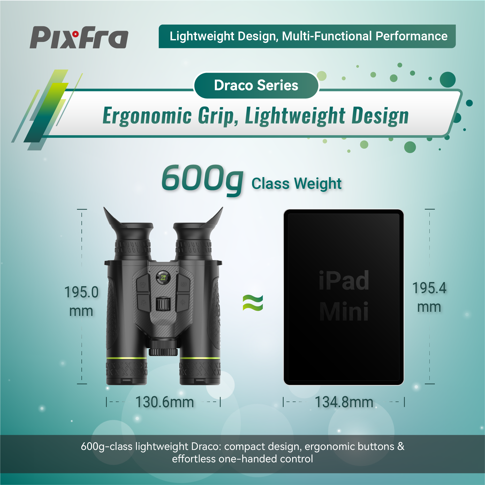 PixFra Draco D335N-4K Multispektral Värmekikare 384x288