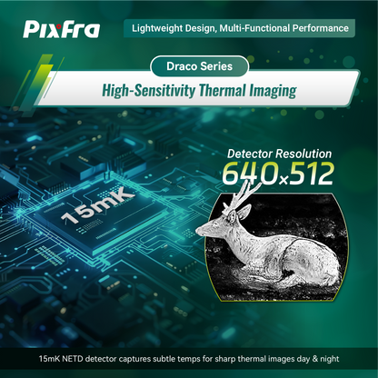 PixFra Draco D335N-4K Multispektral Värmekikare 384x288