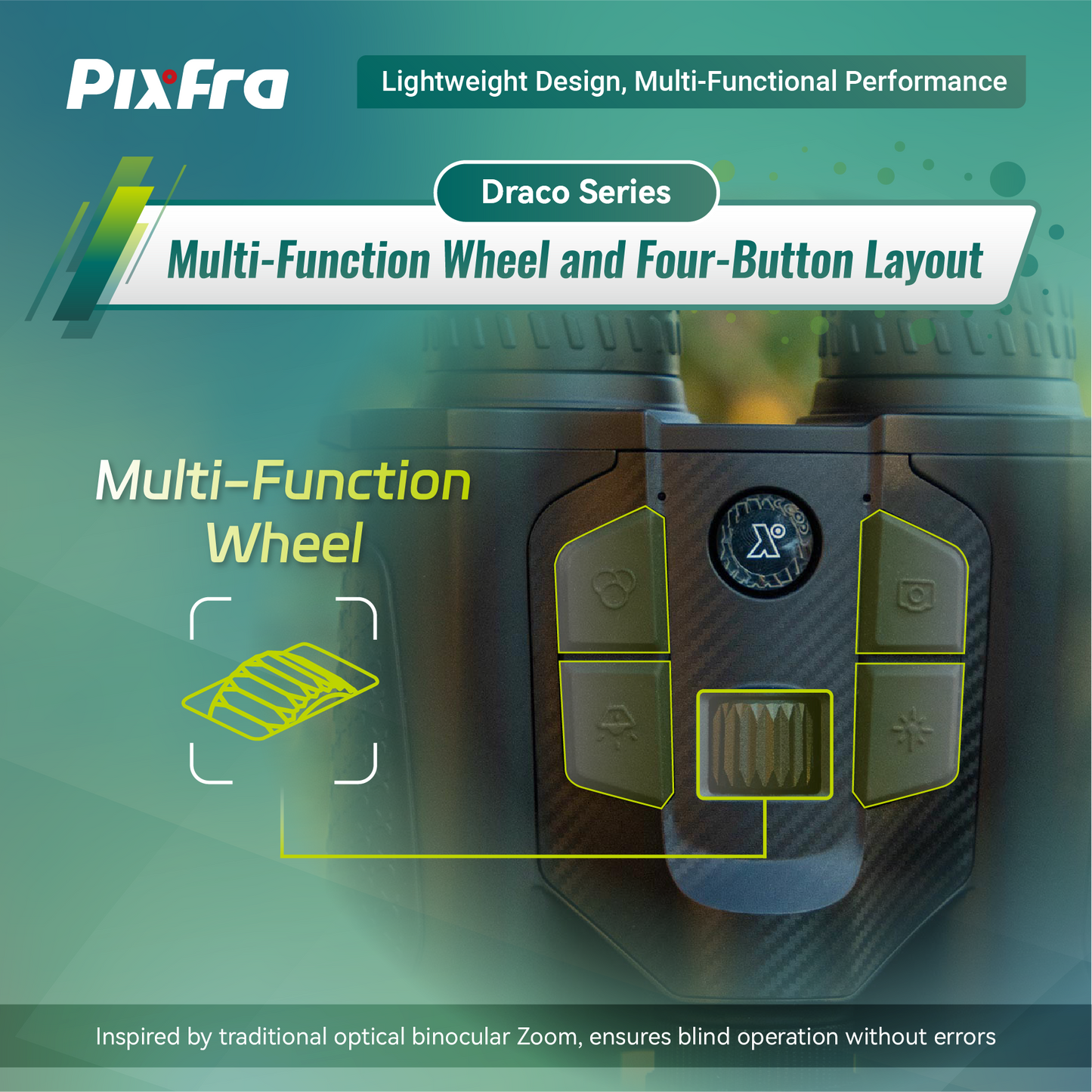 PixFra Draco D335N-4K Multispektral Värmekikare 384x288
