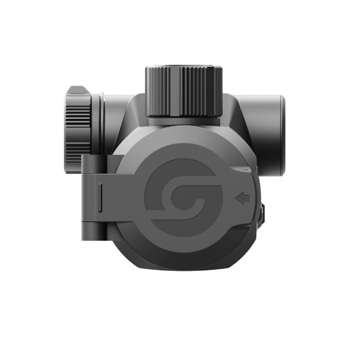 Guide Orion O435CS clip-on värmesikte framifrån med objektivlocket stängt