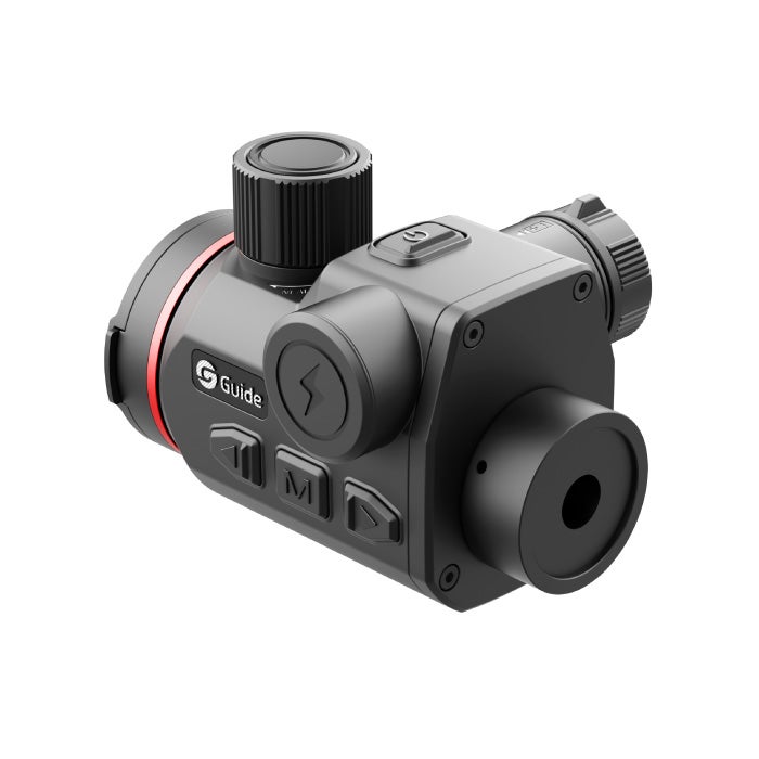 Guide Orion O435CS clip-on värmesikte snett framifrån med knappsats