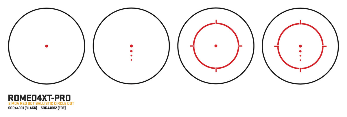 Sig Sauer ROMEO4XT-PRO 1x20 Ballistic Circle Dot rödpunktsikte, riktmedlet