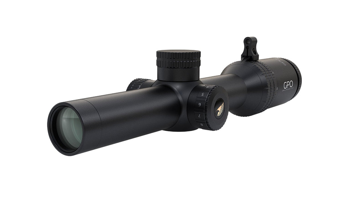 GPO Spectra 6x 1-6x24i kikarsikte sedd snett framifrån