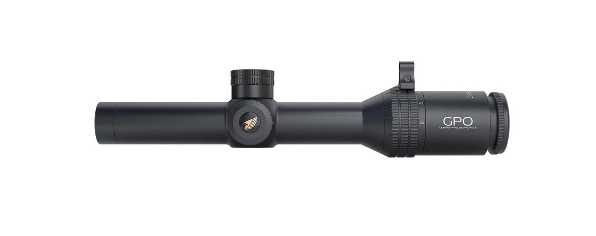 GPO Spectra 6x 1-6x24i kikarsikte med G3i Drive sedd från sidan