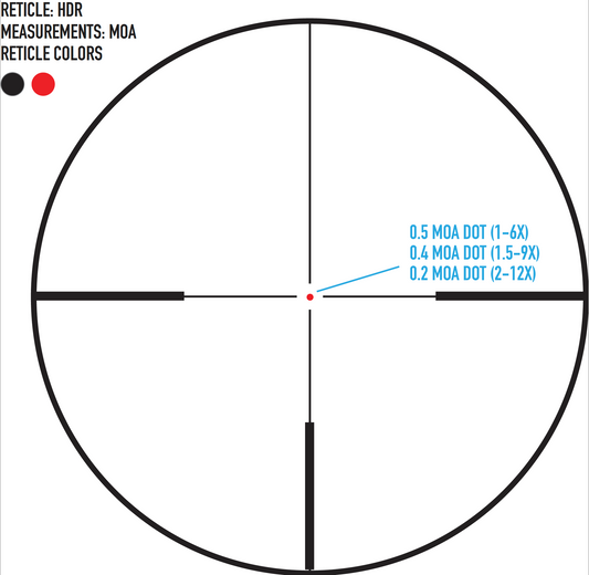 Sightmark Presidio 1-6x24 HDR SFP kikarsikte, HDR-riktmedel