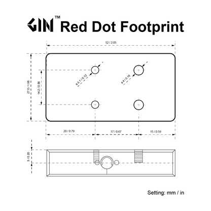 Vector Optics Frenzy F3 26x32 MRT rödpunktsikte, GIN-fotavtryck