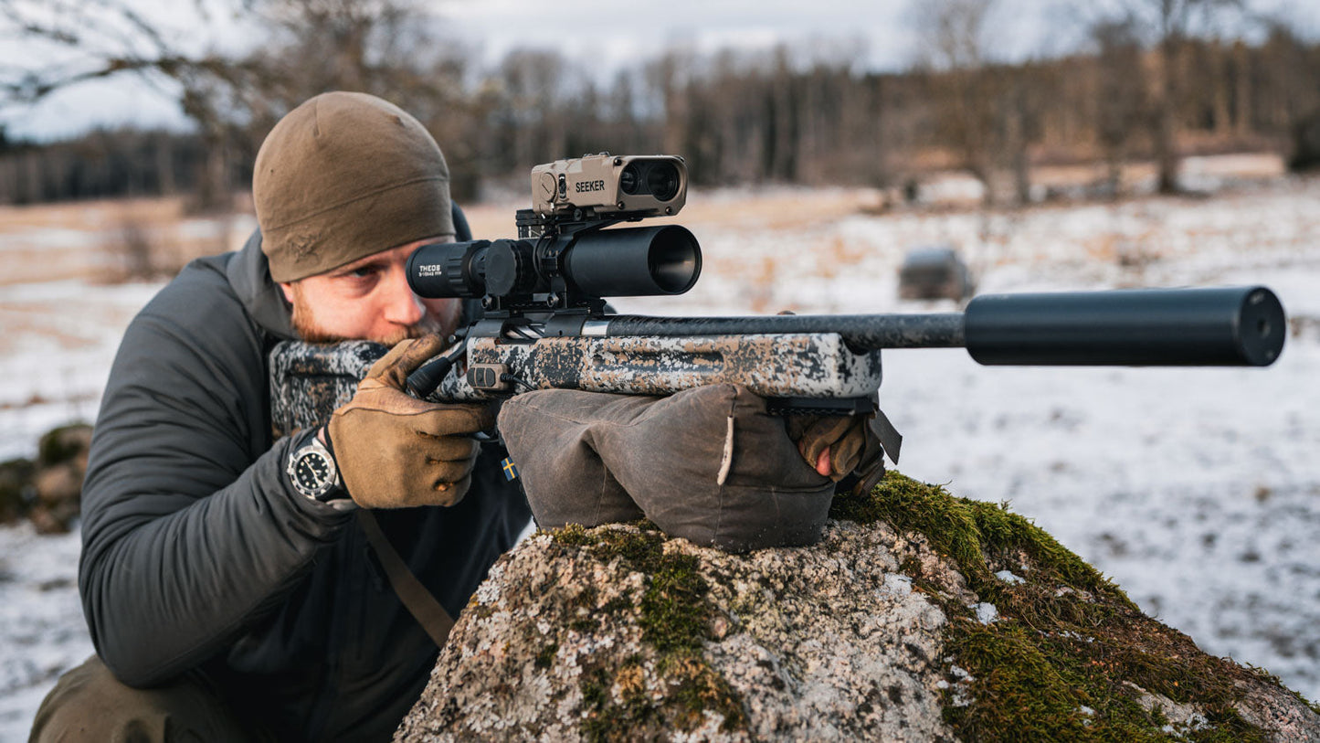 Element Optics Seeker monterad på gevär
