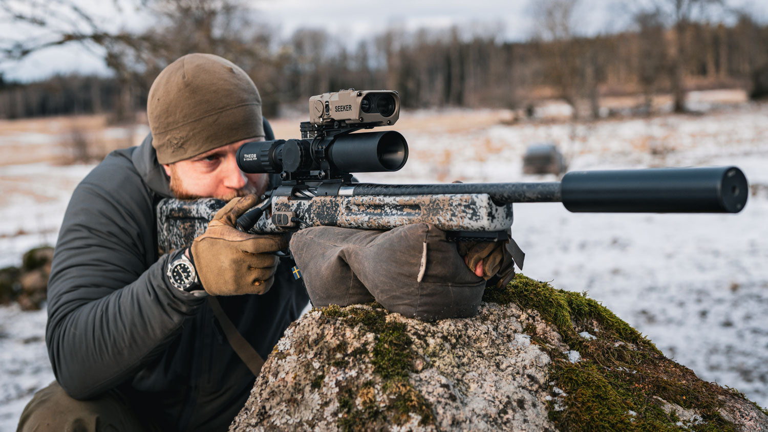 Element Optics Seeker monterad på gevär