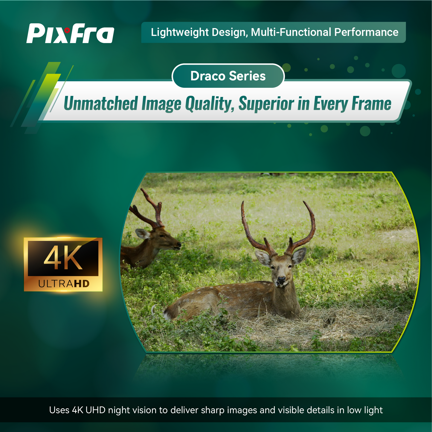 PixFra Draco D225N-4K Multispektral Värmekikare 256x192