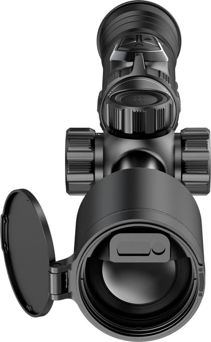 HIKMICRO Stellar SQ50LR 4.0 värmesikte sedd framifrån mot 50 mm-objektivet